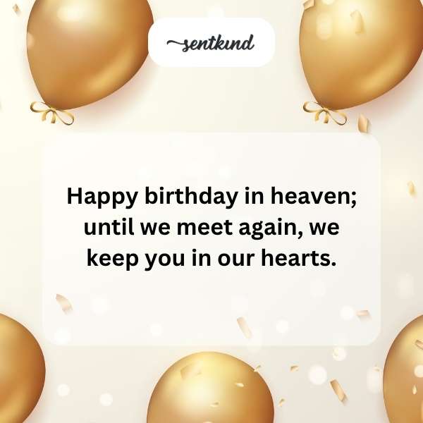 Celebratory messages for a son-in-law's birthday in the afterlife.