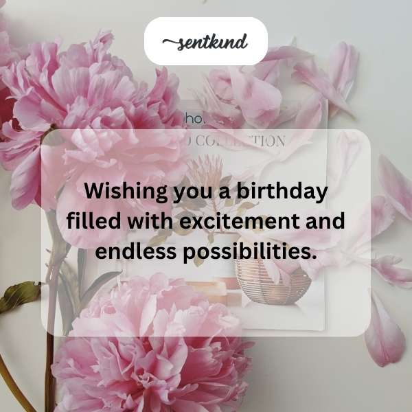 Wishing you a joyful and adventurous 15th year with great friendships.