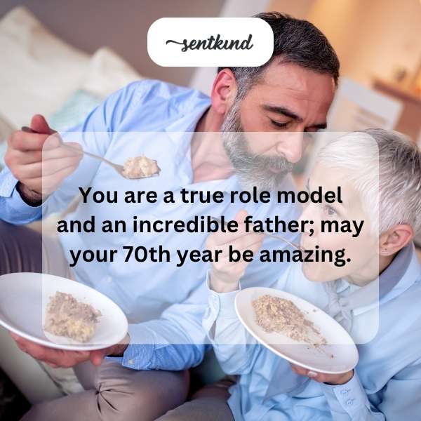 Heartfelt congratulations on reaching seventy years of life's journey.
