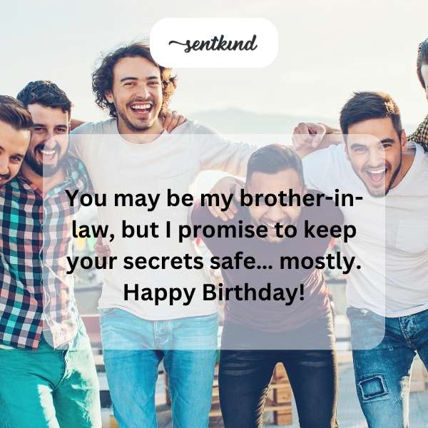 Warm greetings for my brother-in-law's special day.